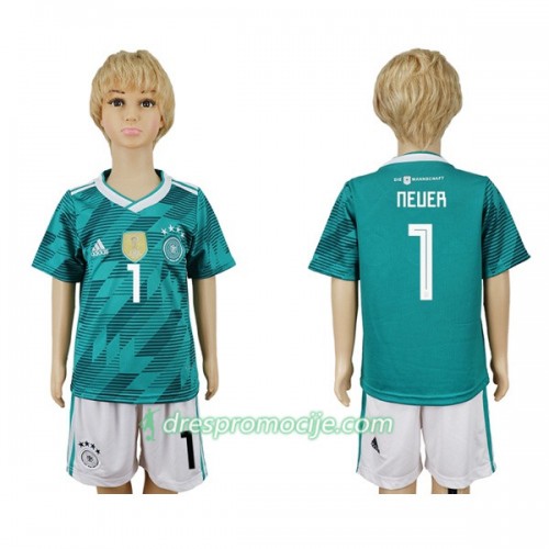 Njemačka Dres Neuer 1 Dječji Gostujući Svjetsko prvenstvo 2018 Njemačka Dres Neuer 1 Dječji Gostujući Svjetsko prvenstvo 2018